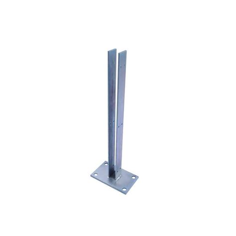 metal l brackets for concrete|fence post bracket for concrete.